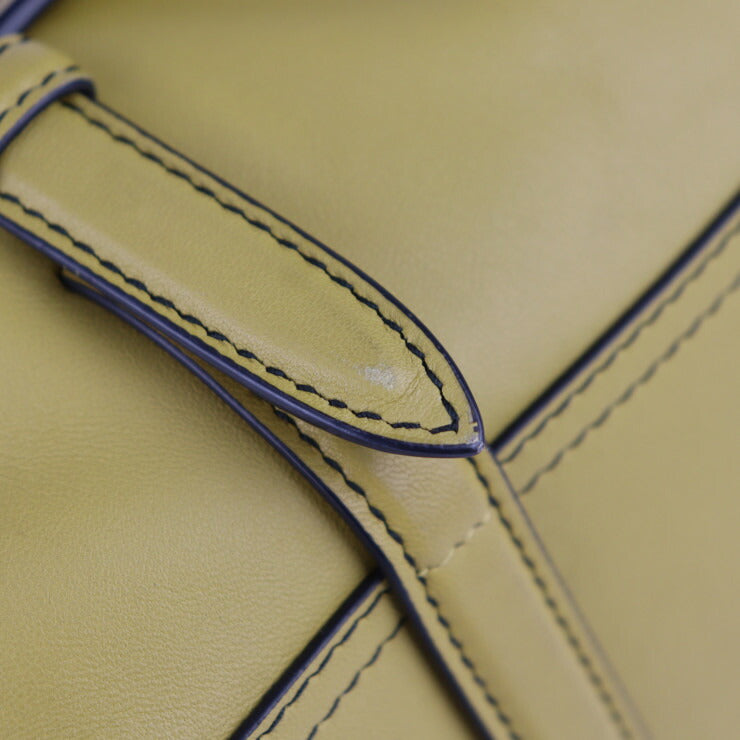 美品 BOTTEGAVENETA ボッテガヴェネタ モナコ イントレチャート ハンドバッグ 396448 レザー マスタード