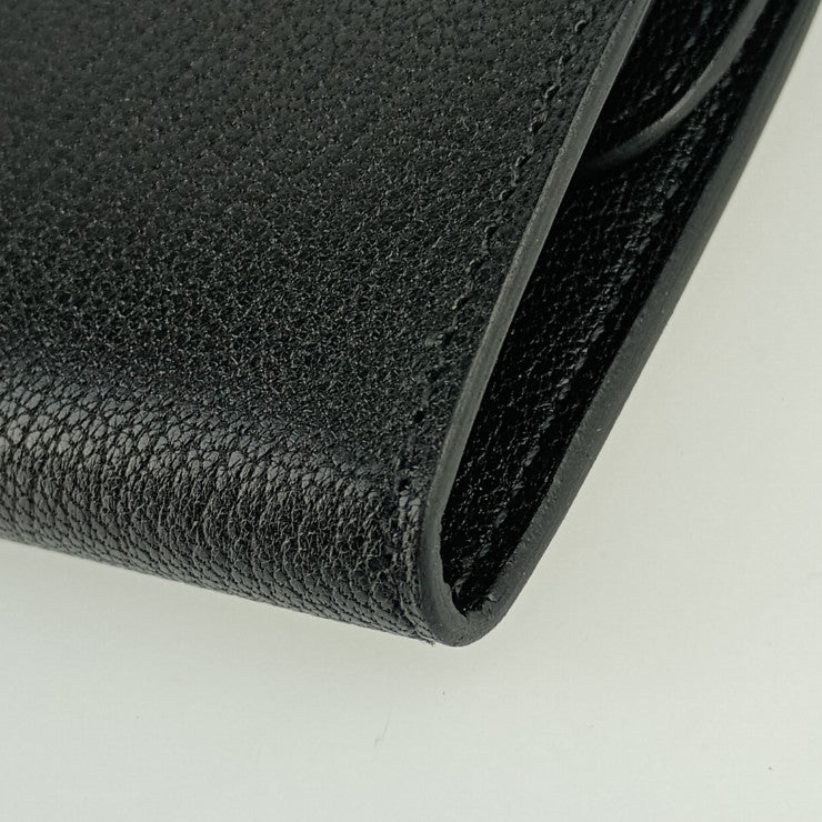 新古未使用展示品 HERMES エルメス コインケース イリアード コンパクト H084500CK ブラック シルバー金具 CHEVRE CHAMKILA シェーヴル・シャムキラ レディース B刻印 小銭入れ