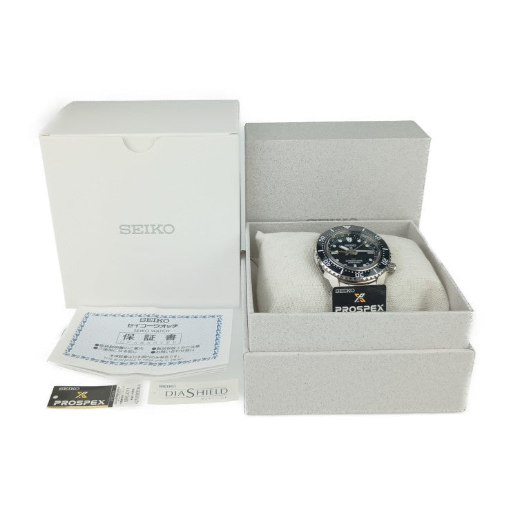 超美品 SEIKO セイコー 腕時計 PROSPEX プロスペックス ダイバースキューバGMT 6R54-00D0 / SBEJ011 シルバー ブラック ステンレス メンズ 自動巻き