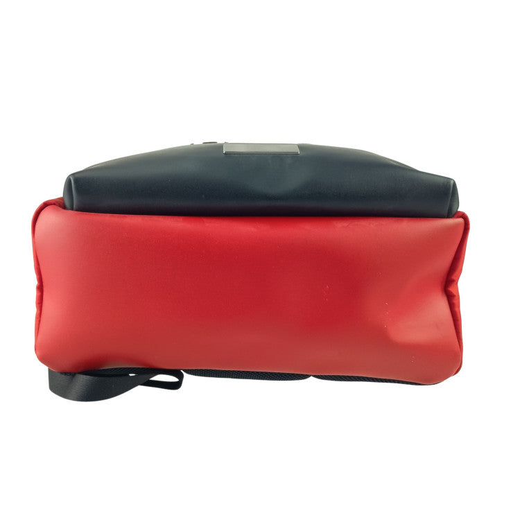 FENDI フェンディ リュックサック モンスターシリーズ フェンディ フェイス バックパック 7VZ012 レッド ブラック ナイロン レザー メンズ シルバー金具