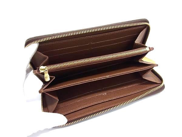 LOUIS VUITTON ルイヴィトン 財布 モノグラム ジッピーウォレット M60017 ブラウン PVC レザー ユニセックス ラウンドファスナー 長財布 ゴールド金具 美品