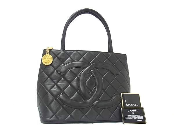 CHANEL シャネル トートバッグ ココマーク マトラッセ 復刻トート A1804 ダークブラウン ラムスキン レディース ゴールド金具 美品