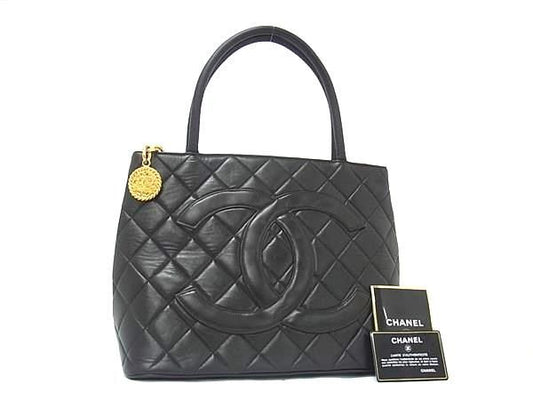 CHANEL シャネル トートバッグ ココマーク マトラッセ 復刻トート A1804 ダークブラウン ラムスキン レディース ゴールド金具 美品