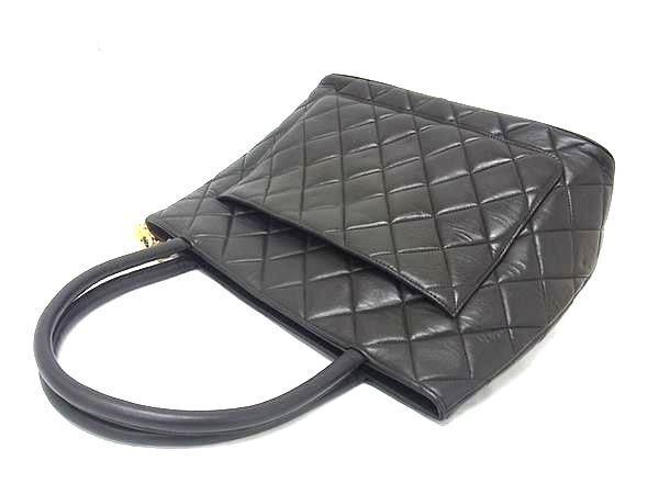 CHANEL シャネル トートバッグ ココマーク マトラッセ 復刻トート A1804 ダークブラウン ラムスキン レディース ゴールド金具 美品