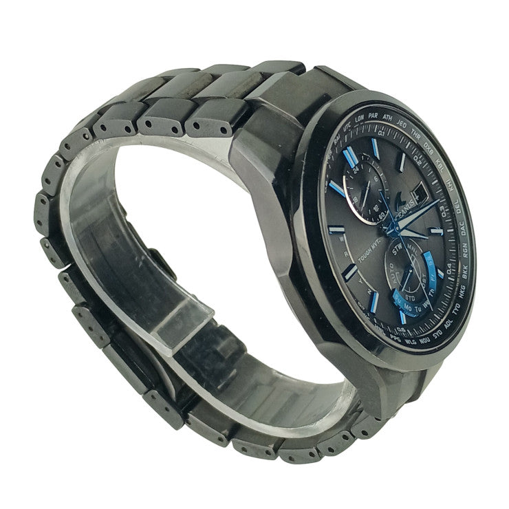CASIO カシオ 腕時計 オシアナス OCWT2500B1AJF ブラック文字盤 ブラック チタン メンズ アナログ 美品