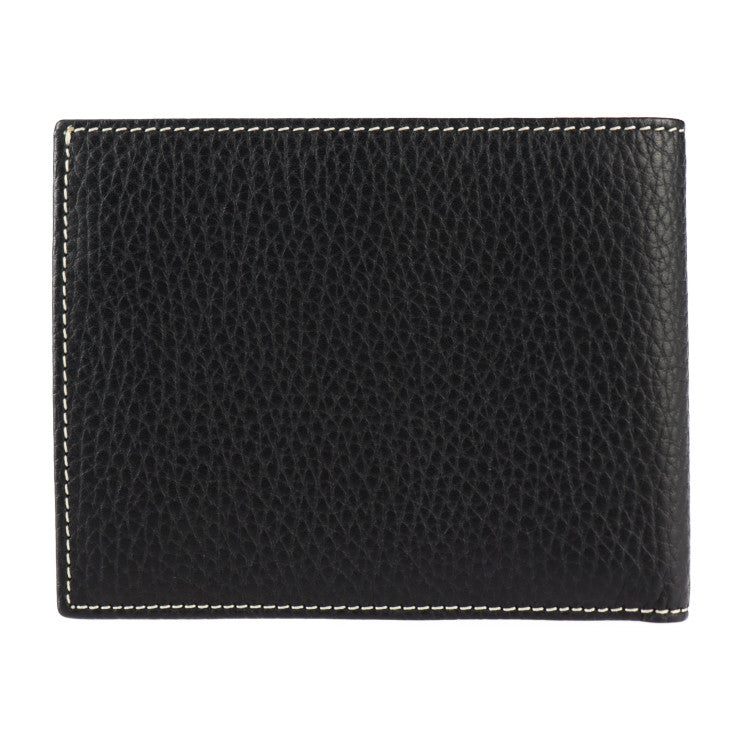 新古未使用展示品 Dunhill ダンヒル BILLFOLD 4CC & COIN PURSE 二つ折り財布 L2KE32A カーフレザー ブラック シルバー金具