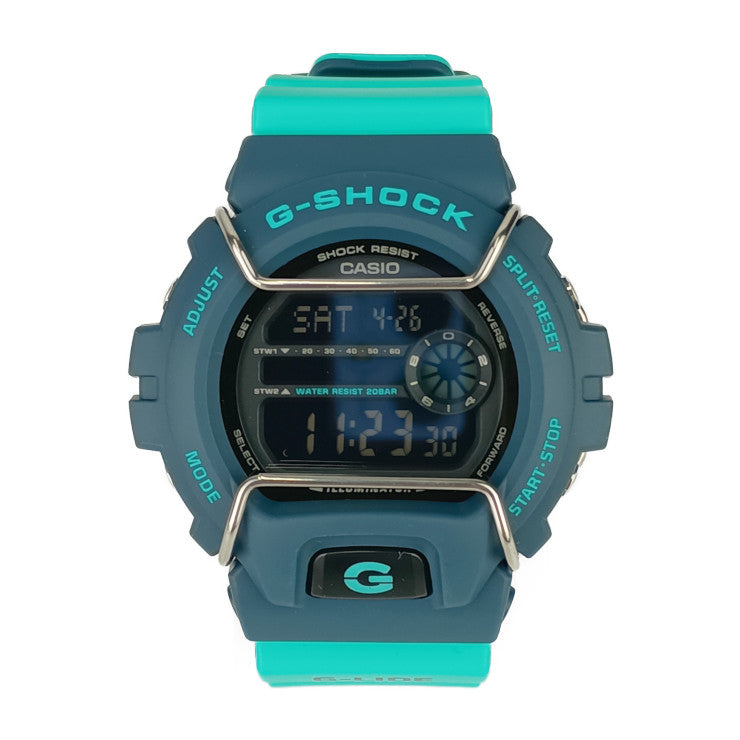 新品未使用展示品 CASIO カシオ 腕時計 G-SHOCK Gショック G-LIDE GLS-6900-2ADR (GLS-6900-2JF) グリーン系 ブラック文字盤 樹脂 ステンレス メンズ デジタル クオーツ