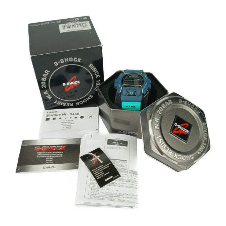 新品未使用展示品 CASIO カシオ 腕時計 G-SHOCK Gショック G-LIDE GLS-6900-2ADR (GLS-6900-2JF) グリーン系 ブラック文字盤 樹脂 ステンレス メンズ デジタル クオーツ