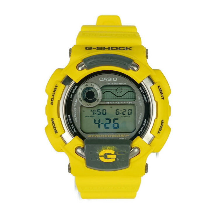 CASIO カシオ 腕時計 G-SHOCK FISHERMAN Gショック フィッシャーマン DW-8600YJ-9T イエロー 樹脂 チタン メンズ デジタル クオーツ