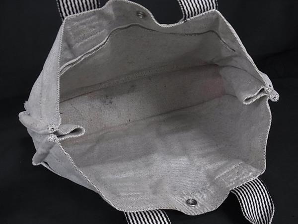 HERMES エルメス トートバッグ ニューフールトゥMM - グレー キャンバス ユニセックス