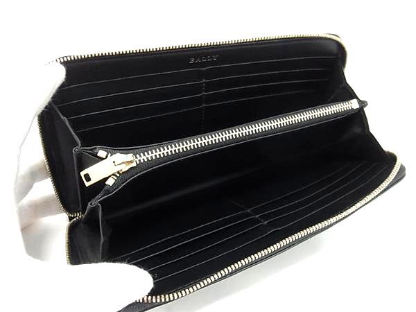美品 BALLY バリー 長財布 ラウンドジップウォレット - ブラック レザー ユニセックス ゴールド金具