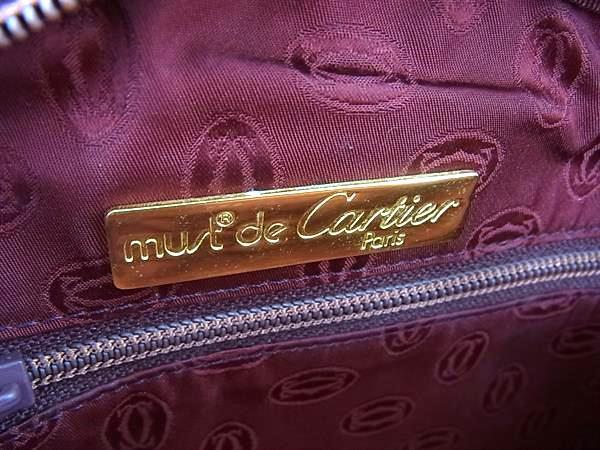 Cartier カルティエ ショルダーバッグ マストライン - ボルドー レザー レディース ポシェット ゴールド金具