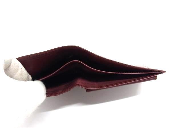 Cartier カルティエ 二つ折り財布 マストライン 73184192 ボルドー レザー ユニセックス ゴールド金具