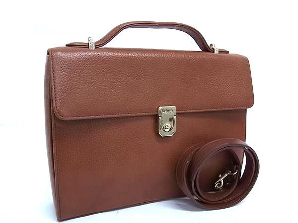 美品 Burberrys バーバリーズ ハンドバッグ 2WAYバッグ - ブラウン系 レザー レディース ショルダーバッグ ゴールド金具