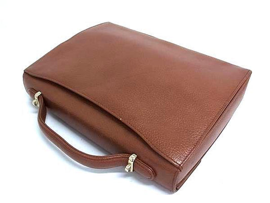 美品 Burberrys バーバリーズ ハンドバッグ 2WAYバッグ - ブラウン系 レザー レディース ショルダーバッグ ゴールド金具