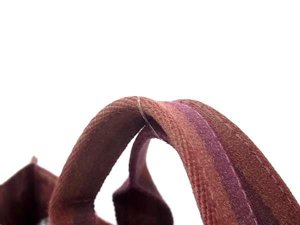 HERMES エルメス トートバッグ フールトゥ MM - ボルドー系 ブラウン系 コットン レザー ユニセックス ハーフレザー