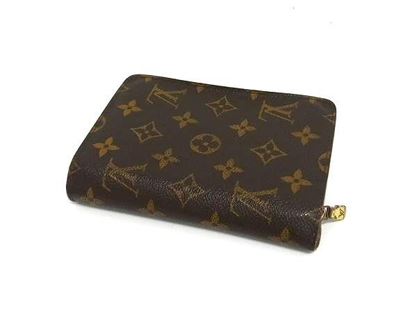LOUIS VUITTON ルイヴィトン 二つ折り財布 モノグラム ポルト パピエ ジップ M61207 ブラウン系 PVC×レザー ユニセックス