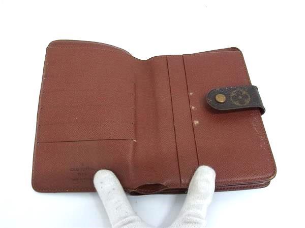 LOUIS VUITTON ルイヴィトン 二つ折り財布 モノグラム ポルト パピエ ジップ M61207 ブラウン系 PVC×レザー ユニセックス