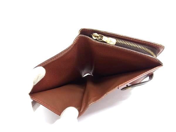 LOUIS VUITTON ルイヴィトン 二つ折り財布 モノグラム ポルト パピエ ジップ M61207 ブラウン系 PVC×レザー ユニセックス