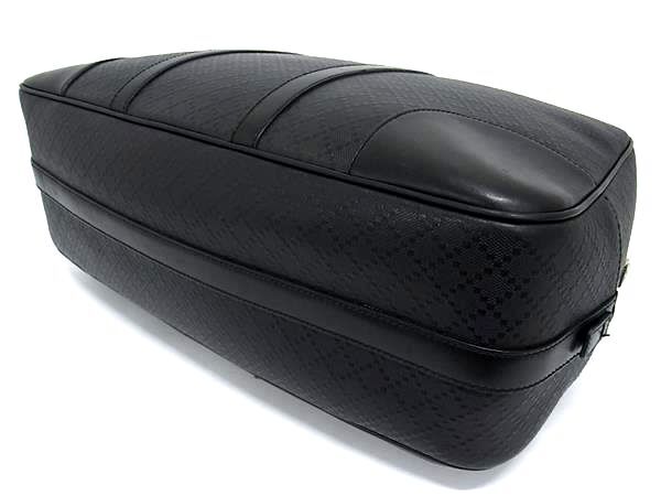 GUCCI グッチ ハンドバッグ ディアマンテ ボストンバッグ 353394 ブラック PVC×レザー ユニセックス 2WAY ゴールド金具 美品