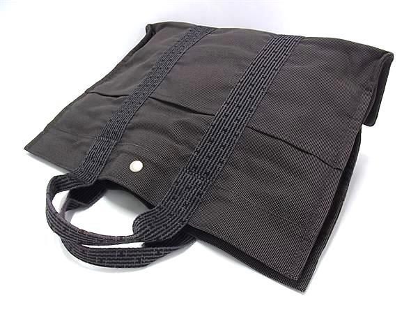 HERMES エルメス トートバッグ エールライン トートMM - グレー系 キャンバス ユニセックス シルバー金具 美品