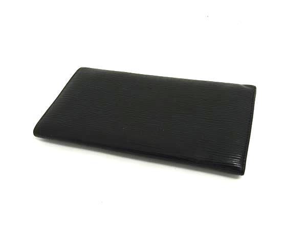 LOUIS VUITTON ルイヴィトン 長財布 エピ ポシェット ポルトモネ クレディ M63572 ブラック レザー レディース ゴールド金具