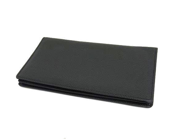 LOUIS VUITTON ルイヴィトン 長財布 タイガ ポルト カルト クレディ M31002 ブラック レザー メンズ 美品