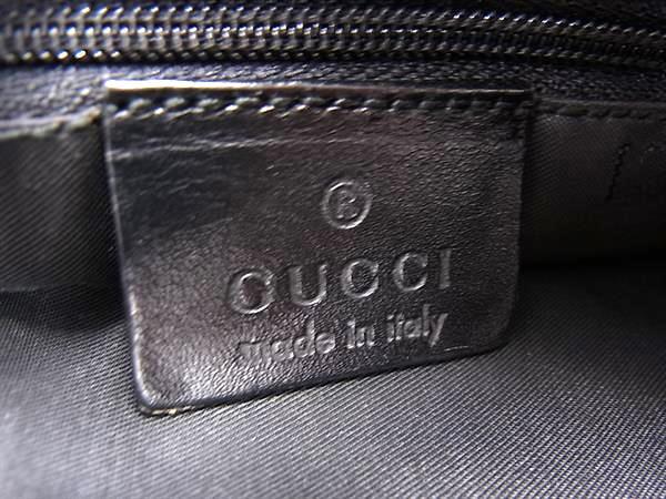 GUCCI グッチ ハンドバッグ ショルダーバッグ 001 3770 ブラック ナイロン×レザー レディース シルバー金具