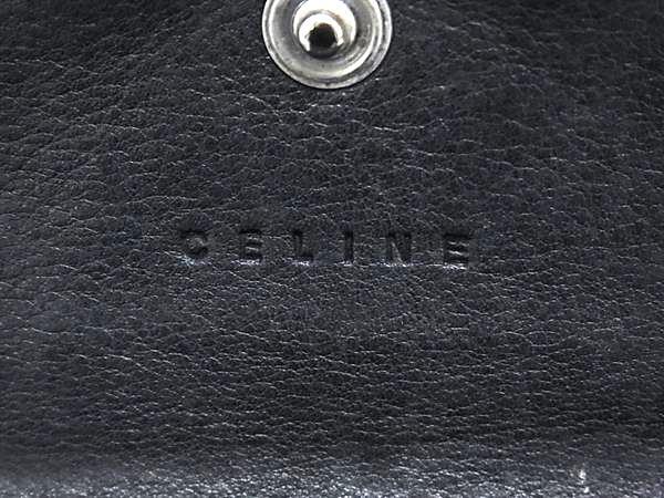 CELINE セリーヌ 財布 マカダム 三つ折り財布 CE00/33 ダークブラウン系 キャンバス×レザー レディース