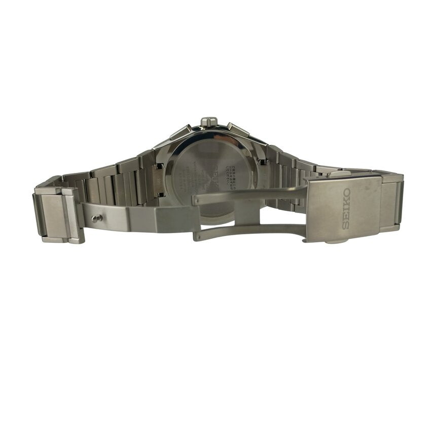 SEIKO セイコー 腕時計 アストロン NEXTER SBXY039 / 8B63-0BB0 シルバー ブラック文字盤 チタン メンズ アナログ ソーラー電波 美品