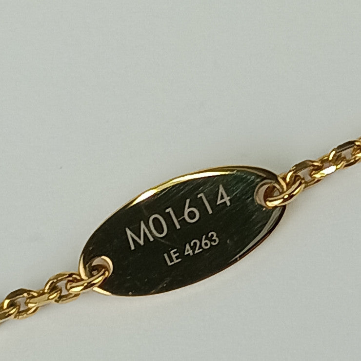 LOUIS VUITTON ルイヴィトン ネックレス ベビールイ M01614 ゴールド メタル レディース モノグラムフラワー 美品