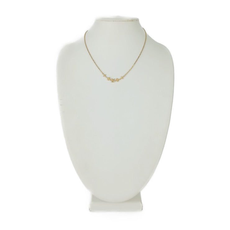 LOUIS VUITTON ルイヴィトン ネックレス ベビールイ M01614 ゴールド メタル レディース モノグラムフラワー 美品