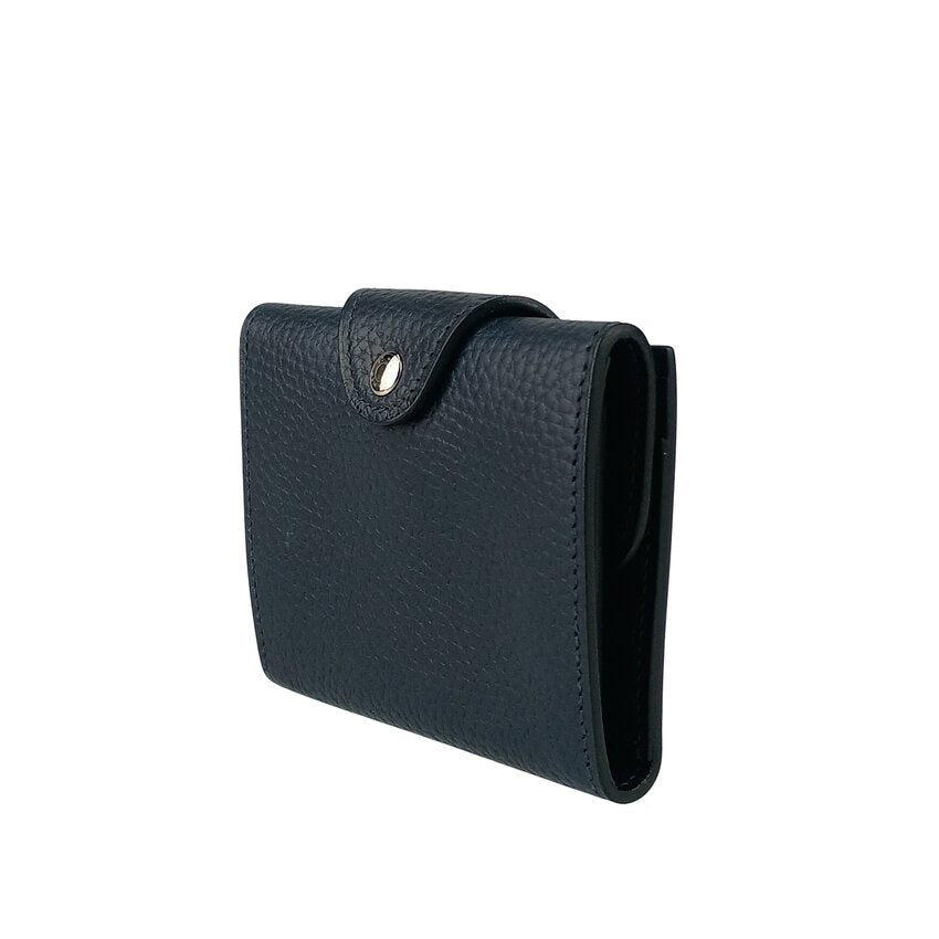 HERMES エルメス カードケース 名刺入れ イリアード コンパクト コインケース - ブルーニュイ トゴ ユニセックス シルバー金具 超美品