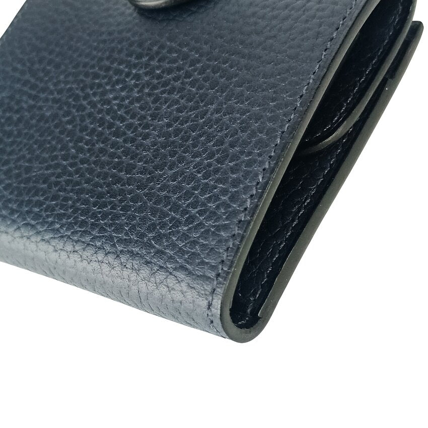 HERMES エルメス カードケース 名刺入れ イリアード コンパクト コインケース - ブルーニュイ トゴ ユニセックス シルバー金具 超美品