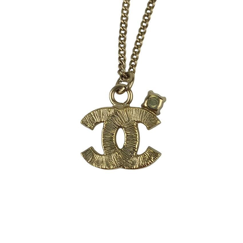 CHANEL シャネル ネックレス ココマーク ネックレス ゴールド メタル ラインストーン フェイクパール レディース