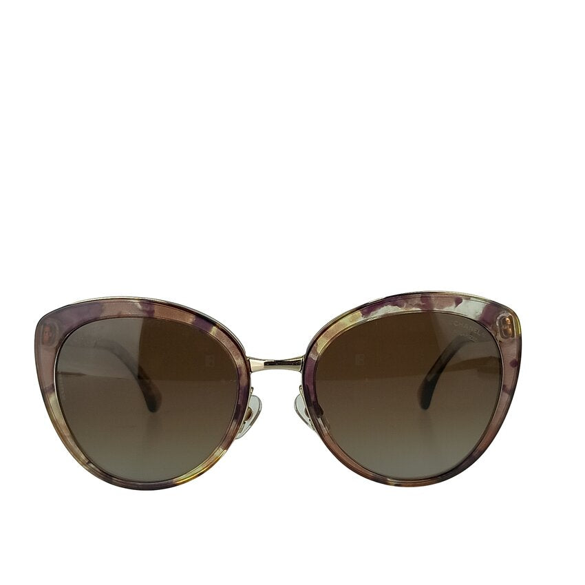 CHANEL シャネル アイウェア グラデーション サングラス POLARIZED 4208 ブラウン プラスチック メタル レディース