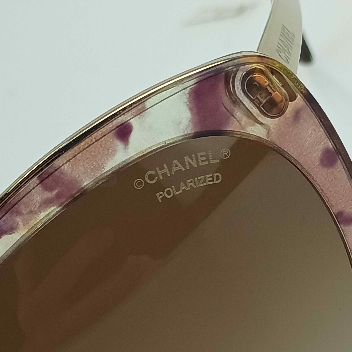 CHANEL シャネル アイウェア グラデーション サングラス POLARIZED 4208 ブラウン プラスチック メタル レディース