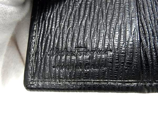 Salvatore Ferragamo フェラガモ キーケース REVIVAL リバイバル 667075 ブラック レザー ユニセックス 6連 ガンメタ金具 美品