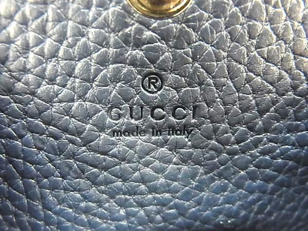 GUCCI グッチ コインケース 771160 ネイビー レザー ユニセックス 美品