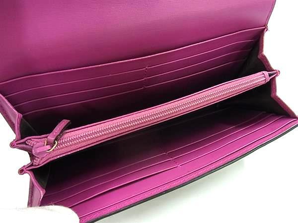 GUCCI グッチ 財布 GGスプリーム 410100 ベージュ レッド PVC×レザー レディース 二つ折り 長財布 美品