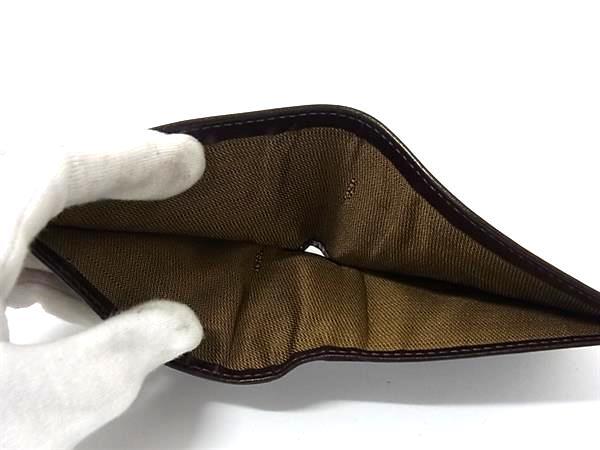 FENDI フェンディ 財布 ズッカ 230930789/099 ブラウン レザー×キャンバス メンズ 二つ折り 財布 超美品