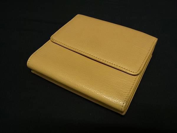 CHANEL シャネル 財布 ココマーク ベージュ レザー レディース Wホック 三つ折り 財布 ゴールド金具