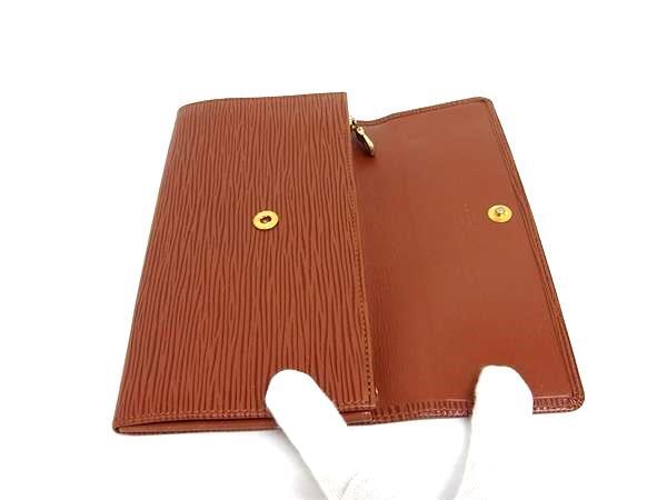 LOUIS VUITTON ルイヴィトン 長財布 ポシェットポルトモネクレディ M63573 ケニアブラウン エピ ユニセックス 二つ折り財布 MALLTIER刻印