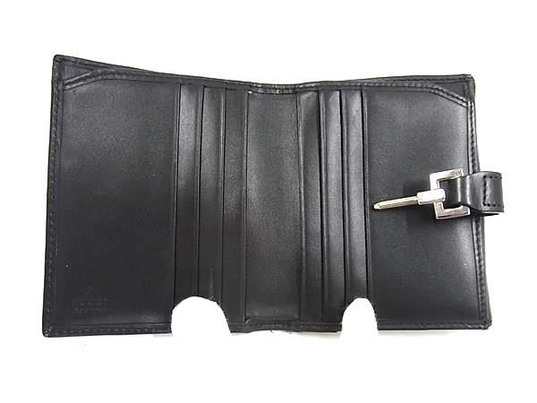 GUCCI グッチ 財布 ジャッキー 035 2888 2129 ブラック GGキャンバス×レザー レディース 二つ折り財布 シルバー金具
