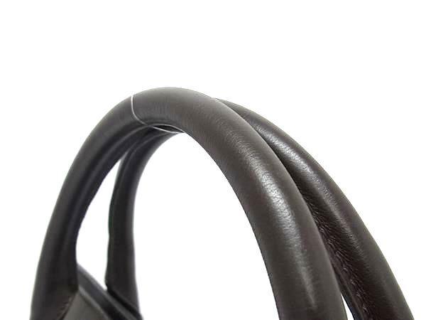 BVLGARI ブルガリ ハンドバッグ テリートート ブラウン系 キャンバス レザー レディース ロゴ 2WAY ゴールド金具 美品