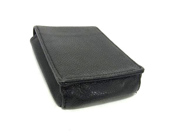 CHANEL シャネル シガレットケース ポーチ ココマーク A13511 ブラック キャビアスキン ユニセックス