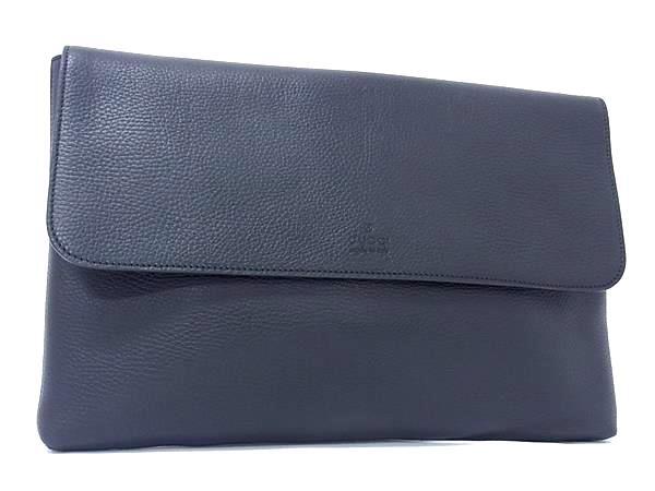GUCCI グッチ クラッチバッグ ポートフォリオ 387082 ブラック レザー ユニセックス 美品