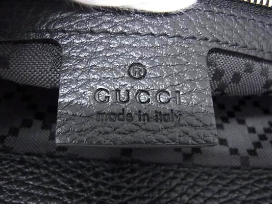 GUCCI グッチ クラッチバッグ ポートフォリオ 387082 ブラック レザー ユニセックス 美品