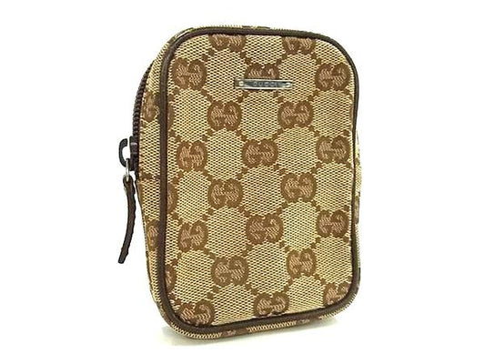 GUCCI グッチ シガレットケース ポーチ GG柄 115249 ブラウン系 GGキャンバス ユニセックス