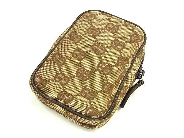 GUCCI グッチ シガレットケース ポーチ GG柄 115249 ブラウン系 GGキャンバス ユニセックス